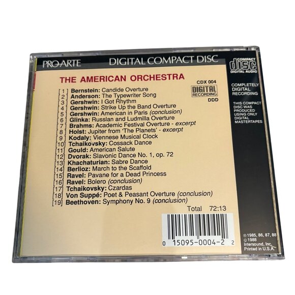 The American Orchestra CD By ProArte Featuring Classical Pieces By Bernstein Ger - Picture 2 of 3